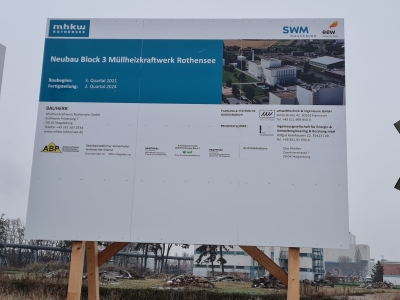 Projektsteuerung Neubau MHKW Rothensee (EEW)